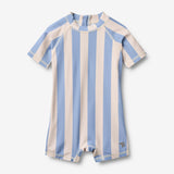 Wheat Main Bade Heldragt Cas Swimsuit 9732 bold blue stripe