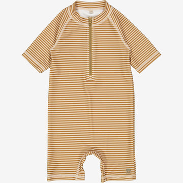 Wheat Main  Bade Heldragt Cas Swimwear 5096 golden green stripe