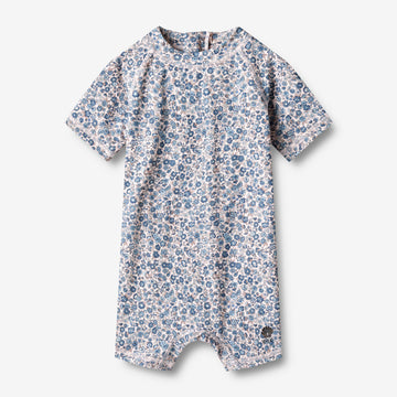 Wheat Main   Bade Heldragt Cas Swimwear 1301 blue flower meadow