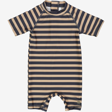 Wheat Main  Bade Heldragt Cas | Baby Swimwear 1073 ink stripe