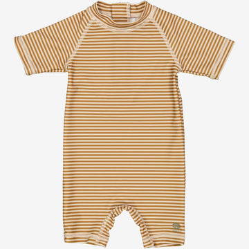 Wheat Main  Bade Heldragt Cas | Baby Swimwear 5096 golden green stripe