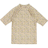 Bade T-shirt Cecilie - blue flowers