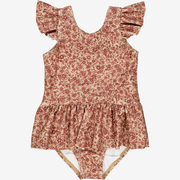 Wheat Main  Badedragt Diddi | Baby Swimwear 2073 red flower meadow