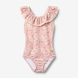 Wheat Main Badedragt Doris Swimsuit 2526 powder flowers and seashells