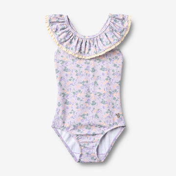 Wheat Main Badedragt Doris Swimsuit 9605 purple light petunias