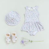 Wheat Main Badedragt Erna Swimsuit 9605 purple light petunias