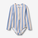 Wheat Main Badedragt L/S Margot Swimsuit 9732 bold blue stripe