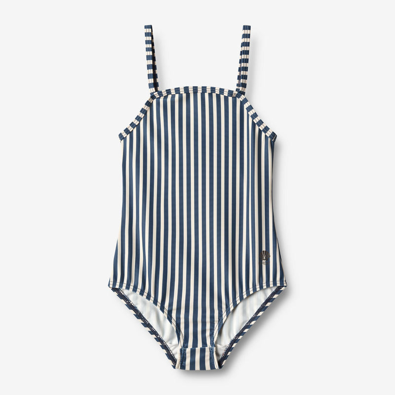 Wheat Main   Badedragt Manon Swimwear 1325 indigo stripe