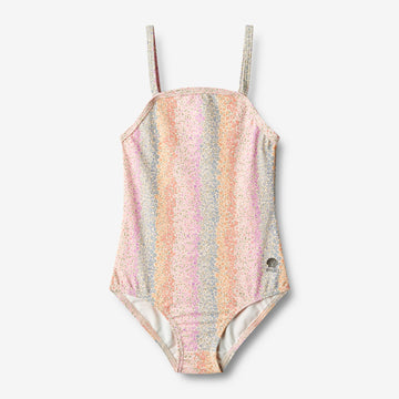 Wheat Main   Badedragt Manon Swimwear 9506 rainbow flowers