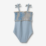 Wheat Main Badedragt Selma Swimsuit 9580 blue swim stripe