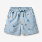 Wheat Main Badeshorts Hansi Swimwear 1235 soft blue sea life