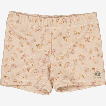 Wheat Main  Badeshorts Niki Swimwear 1492 purple poppy flowers