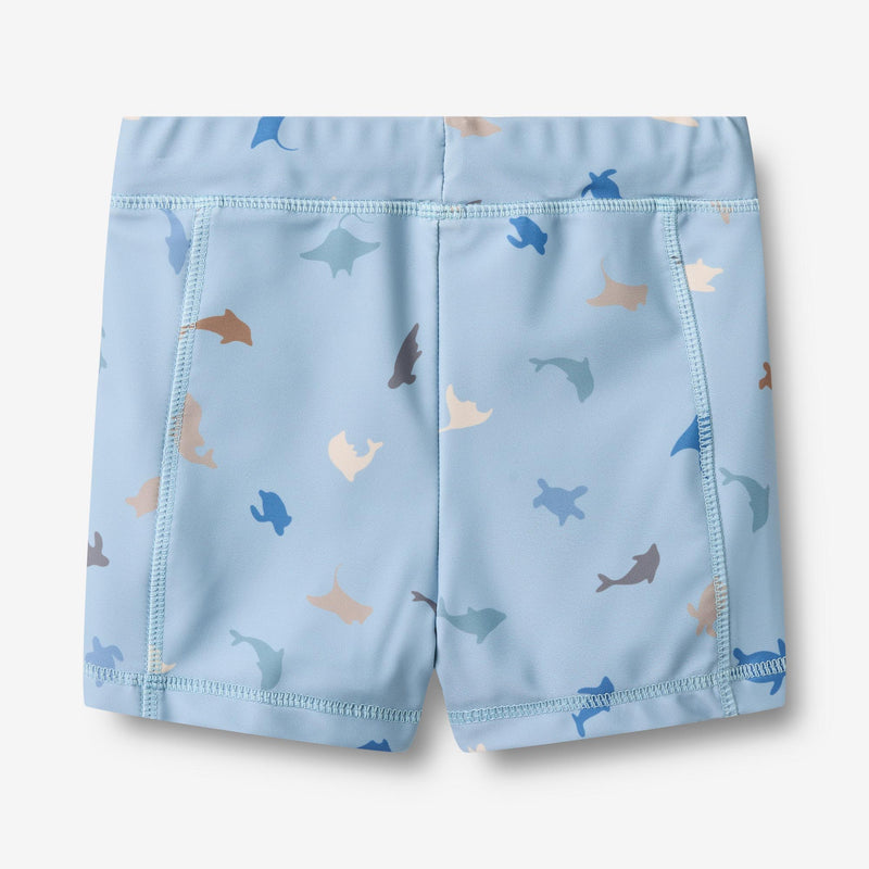Wheat Main Badeshorts Ulrik Swimwear 1235 soft blue sea life