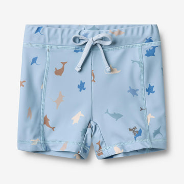 Wheat Main Badeshorts Ulrik Swimwear 1235 soft blue sea life