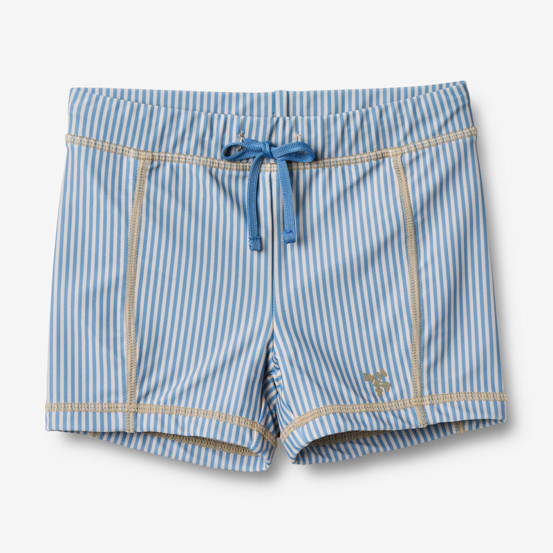 Wheat Main Badeshorts Ulrik Swimwear 9580 blue swim stripe