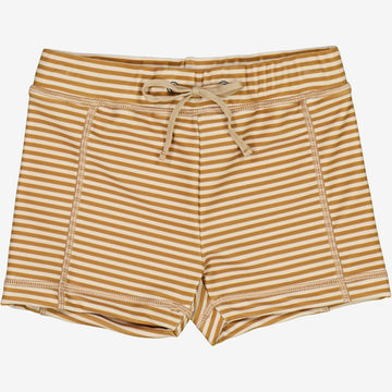 Wheat Main  Badeshorts Ulrik Swimwear 5096 golden green stripe