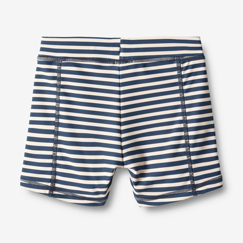 Wheat Main   Badeshorts Ulrik Swimwear 1325 indigo stripe