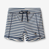 Wheat Main   Badeshorts Ulrik Swimwear 1325 indigo stripe