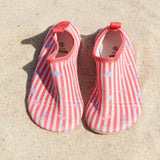 Wheat Footwear Badesko Dolphin Swimwear 9657 red stripe flowers