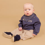 Wheat Main Bandana Marlow Accessories 1312 greyblue slub stripe