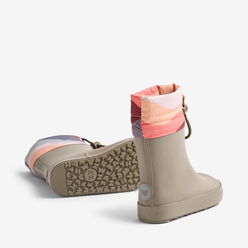 Wheat Footwear Barfods Termo Gummistøvle Zerro Rubber Boot 0099 grey stone