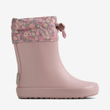 Wheat Footwear Barfods Termo Gummistøvle Zerro Rubber Boot 2598 powder flower meadow