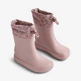 Wheat Footwear Barfods Termo Gummistøvle Zerro Rubber Boot 2598 powder flower meadow