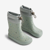 Wheat Footwear Barfods Termo Gummistøvle Zerro Rubber Boot 9602 light flint letters