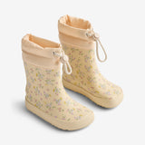 Wheat Footwear Barfods Termo Gummistøvle Zerro Rubber Boot 9632 barely apricot flowers