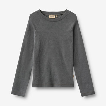 Wheat Outerwear Baselayer T-Shirt Maane Baselayer 9619 dark charcoal