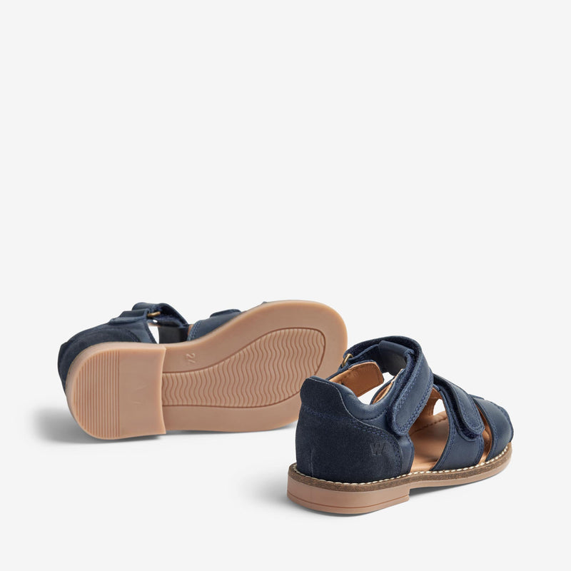 Wheat Footwear   Bassi Lukket Sandal Sandals 1432 navy