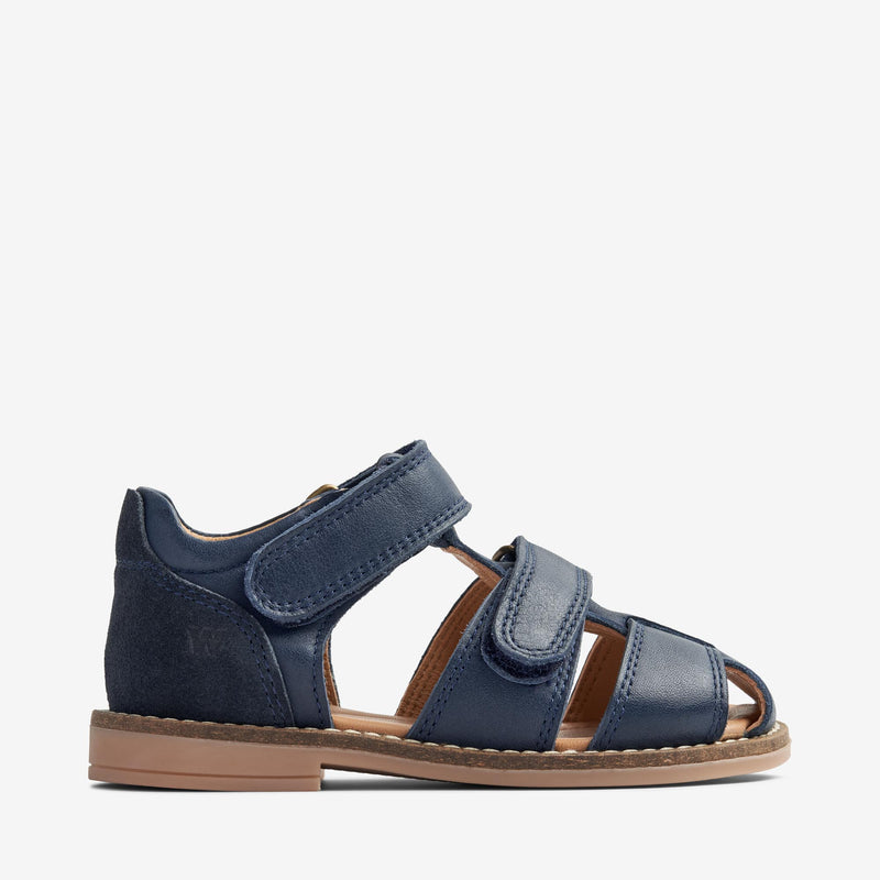 Wheat Footwear   Bassi Lukket Sandal Sandals 1432 navy