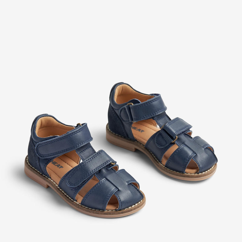 Wheat Footwear   Bassi Lukket Sandal Sandals 1432 navy