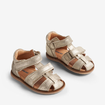 Wheat Footwear   Baya Lukket Glimmer Sandal Prewalker Sandals 0171 grey
