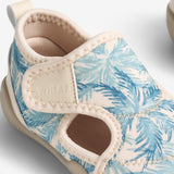Wheat Footwear Beach Shoe Swirl Swimwear 2527 palm blue