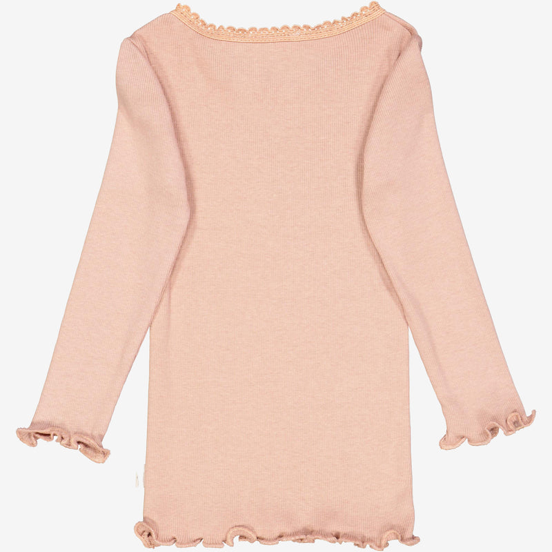 Wheat Blonde Rib T-Shirt LS | Baby Jersey Tops and T-Shirts 2031 rose dawn