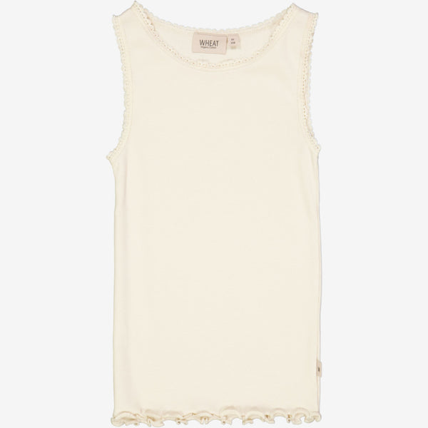 Wheat Blonde Rib Top Jersey Tops and T-Shirts 3129 eggshell 