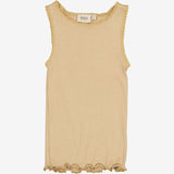 Wheat Blonde Rib Top Jersey Tops and T-Shirts 3308 latte