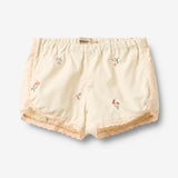 Wheat Main Blonde Shorts Inger Shorts 9644 ivory embroidery flowers