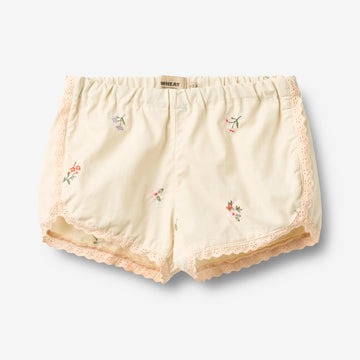 Wheat Main Blonde Shorts Inger Shorts 9644 ivory embroidery flowers