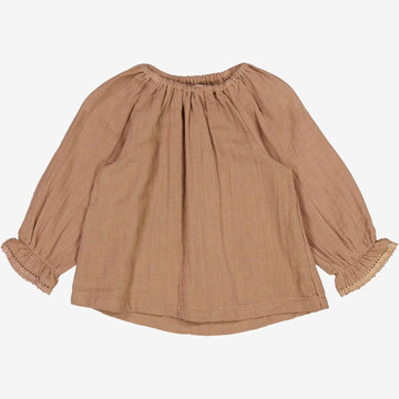 Wheat Main  Bluse Flora | Baby Shirts and Blouses 2035 mellow blush