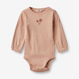 Wheat Main  Body Blomster | Baby Underwear/Bodies 2358 pink sand