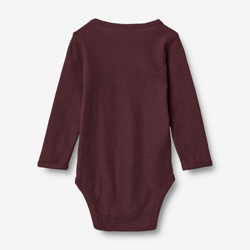 Wheat Wool Uld Body | Baby Underwear/Bodies 2118 aubergine
