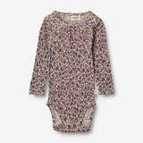 Wheat Wool  Uld Body | Baby Underwear/Bodies 1493 purple flowers