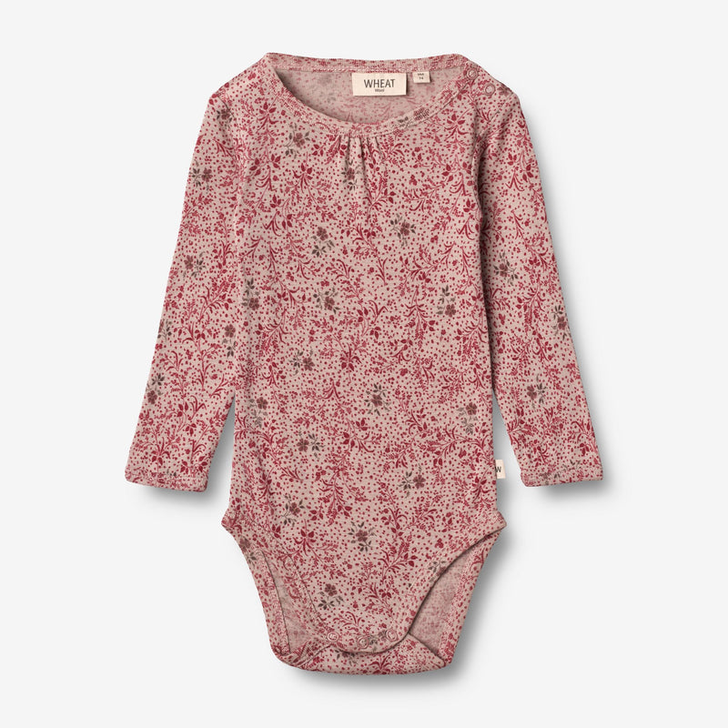 Wheat Wool Uld Body | Baby Underwear/Bodies 2392 cherry flowers