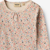 Wheat Main Body L/S Liv Body 9764 grey cloud flowers