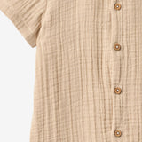 Wheat Main Buksedragt Alex Romper 3354 warm sand