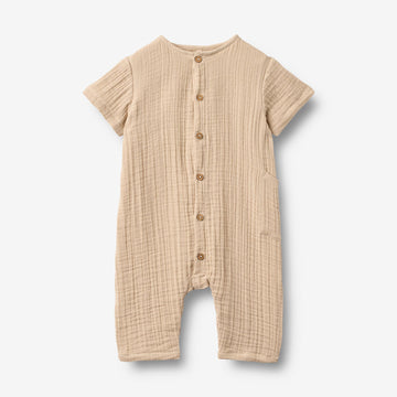 Wheat Main Buksedragt Alex Romper 3354 warm sand