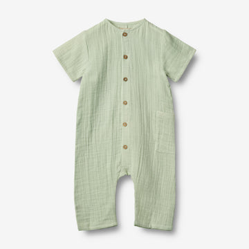 Wheat Main Buksedragt Alex Romper 9440 soft mint