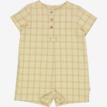 Wheat Main  Buksedragt Niller | Baby Suit 9108 buttermilk check